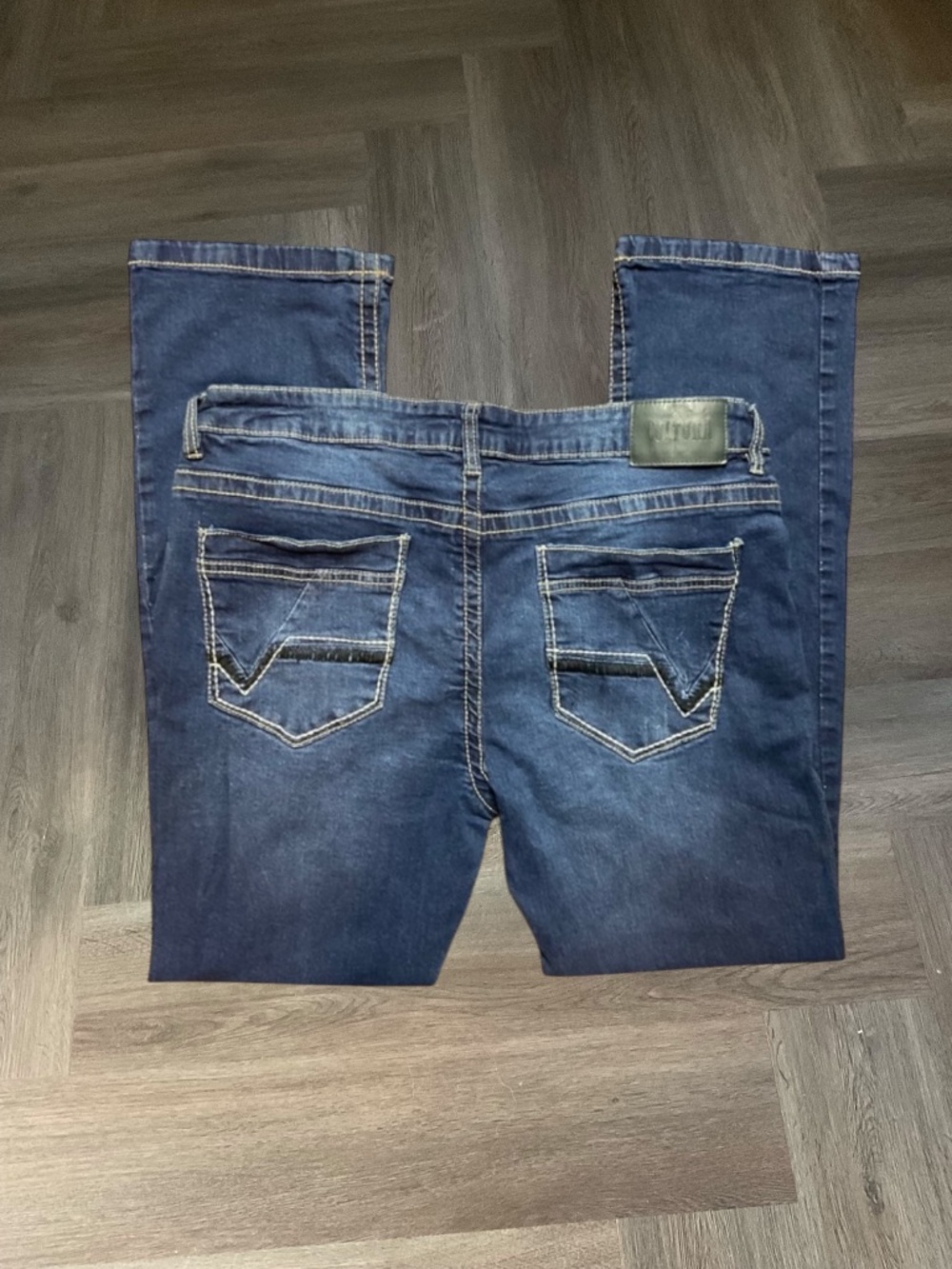 Vintage Y2K Cultura Straight Fit Denim Jeans Mens 38x31‎ Dark Wash Blue Retro